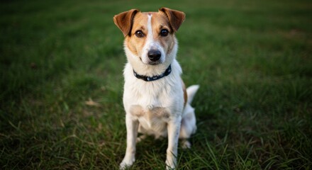 Small dog portrait outdoor
