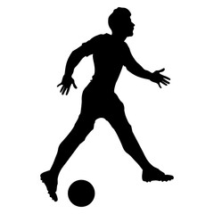 Soccer Player Silhouette