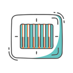barcode icon, barcode vector illustration-simple illustration of barcode, perfect for barcode logos and icons