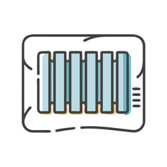 barcode icon, barcode vector illustration-simple illustration of barcode, perfect for barcode logos and icons
