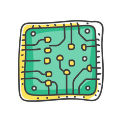 circuit board icon, circuit board vector illustration-simple illustration of circuit board, perfect for circuit board logos and icons