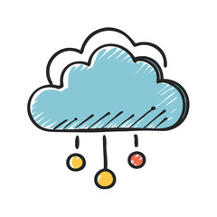 cloud computing icon, cloud computing vector illustration-simple illustration of cloud computing, perfect for cloud computing logos and icons