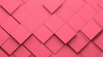 Obraz premium Textured Pink Background with Overlapping Geometric Squares