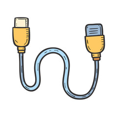 hdmi cable icon, hdmi cable vector illustration-simple illustration of hdmi cable, perfect for hdmi cable logos and icons