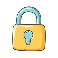 lock icon, lock vector illustration-simple illustration of lock, perfect for lock logos and icons
