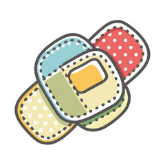 patch icon, patch vector illustration-simple illustration of patch, perfect for patch logos and icons