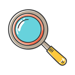 search magnifier icon, search magnifier vector illustration-simple illustration of search magnifier, perfect for search magnifier logos and icons