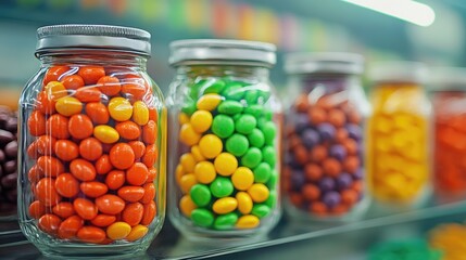 A vending machine that dispenses exactly one Skittle at a time no matter what is selected