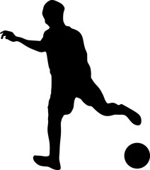 Soccer Player Silhouette