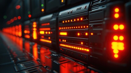 Futuristic Server Room:  A Glimpse into Advanced Technology