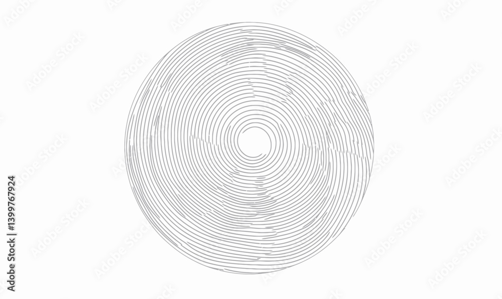 Poster intricate minimalist line circle sketch vector for modern design projects