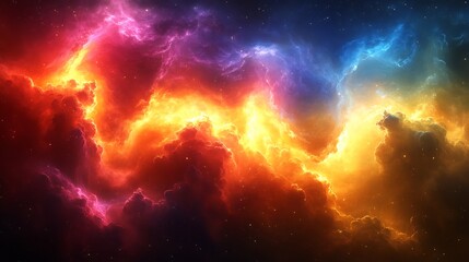 Fototapeta premium Colorful Space Nebula Abstract Background. (1)