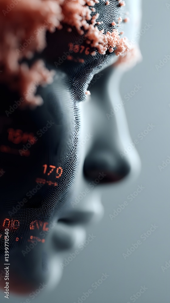 Poster computational power of ai visualized, massive deep learning model processing intricate datasets, glo
