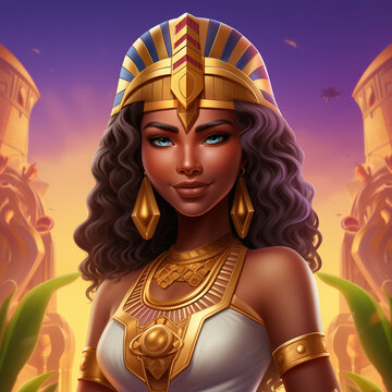 Cleopatra fantasy character game art