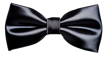 Black bow tie isolated.