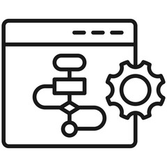 Program Algorithm Outline Icon