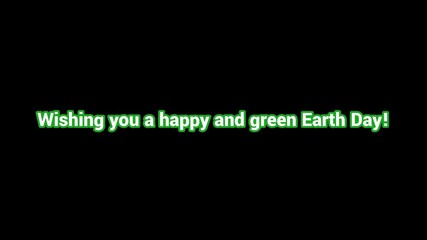 Earth Day Message Animation – Environmental Awareness and Celebration