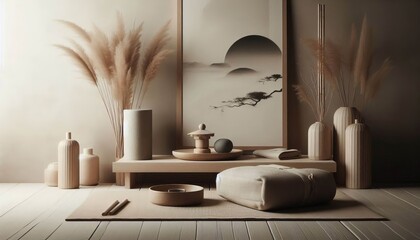 Zen Asian Inspired Minimalist and calming with a focus on natura