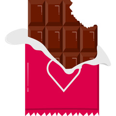 Chocolate Bar Candy Illustration