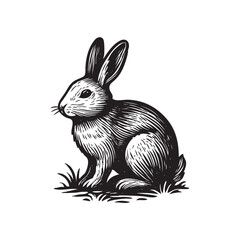 easter bunny with a white background