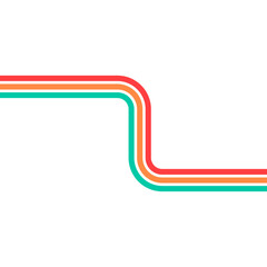 Retro Rainbow Element