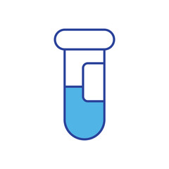 Test Tube icon vector stock illustration