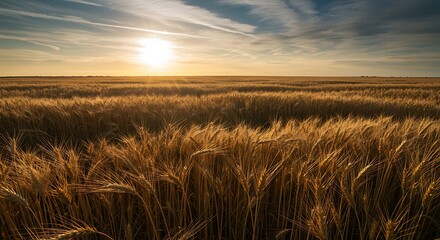 Obraz premium Golden Hour's Embrace AI Generated