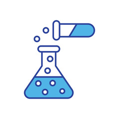 Chemical Experiment icon vector stock illustration