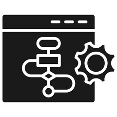 Program Algorithm Glyph Icon