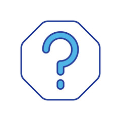 Question Mark icon vector stock illustration