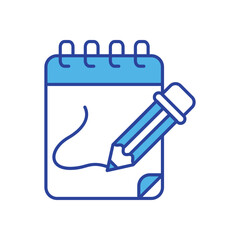 Notebook icon vector stock illustration