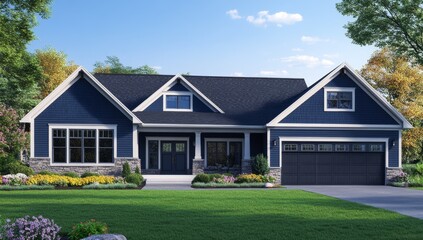 Modern farmhouse style home design