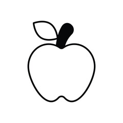 Apple icon vector stock illustration