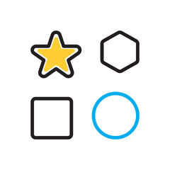 Multi color icon for basically