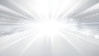 Brilliant Sunlight Breaking Through a Cloudy Sky with Radiant Rays and Ethereal Glow