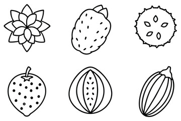 deliciosa line art simple design for food lovers