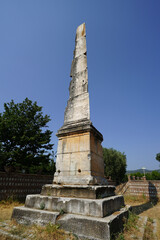 Obelisk in Iznik, Turkiye