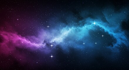 Naklejka premium Cosmic Canvas AI Generated