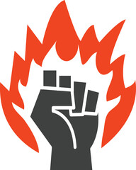 불타는 주먹의 일러스트