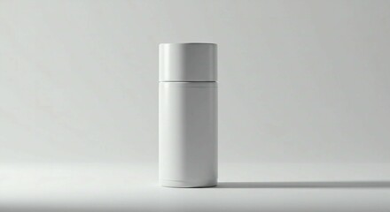 White spray bottle mockup product shot for cosmetic packaging and aerosol can design presentation use