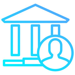 Obraz premium Bank Account Icon