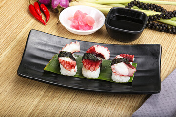 Japanese cuisine - sushi with octopus