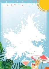 vector illustration of a summer background
