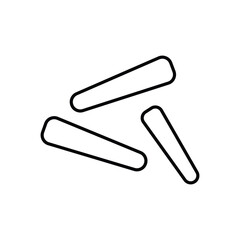 Chalk icon vector stock illustration