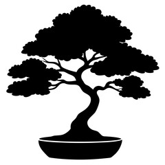 vector bonsai tree