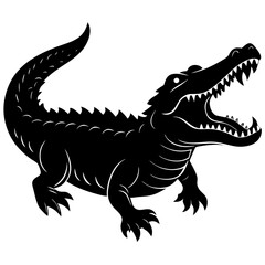 Fototapeta premium vector illustration of a crocodile