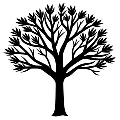 Fototapeta premium tree silhouette vector