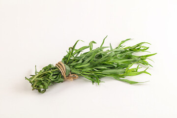 Green estragon branches for cooking