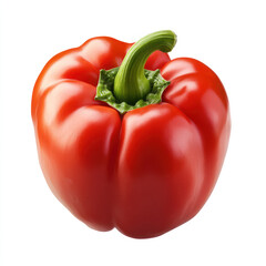 red paprika isolated on white