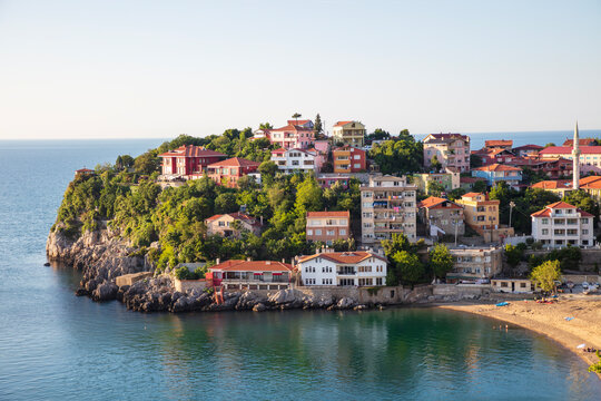 zonguldak coast and forest general view
